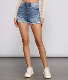 High Rise Button-Down Denim Shorts is a trendy pick to create 2023 festival outfits, festival dresses, outfits for concerts or raves, and complete your best party outfits!