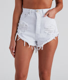 Taking It Easy High Rise Cut Off Shorts is a fire pick to create 2023 festival outfits, concert dresses, outfits for raves, or to complete your best party outfits or clubwear!