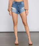 Cool Girl Chic High Rise Denim Shorts provides a stylish start to creating your best summer outfits of the season with on-trend details for 2023!