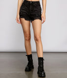 Fab And Frayed High-Rise Denim Shorts is a trendy pick to create 2023 festival outfits, festival dresses, outfits for concerts or raves, and complete your best party outfits!