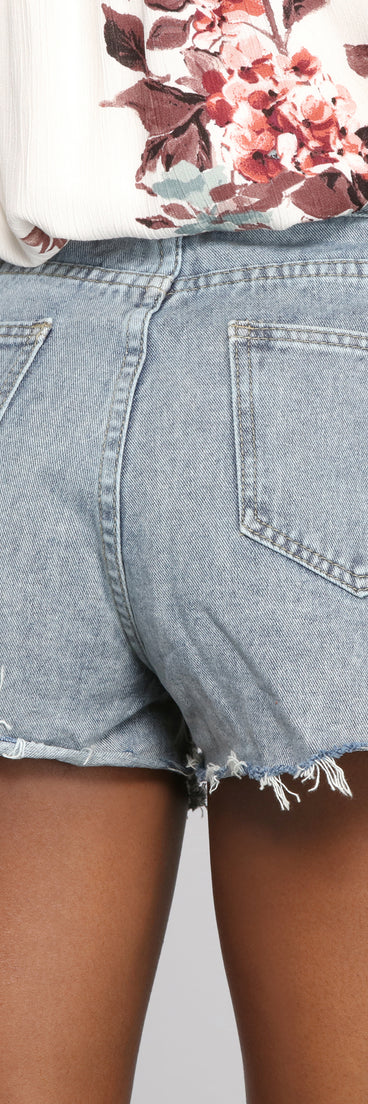 Causing Trouble High Rise Cutoff Shorts provides a stylish start to creating your best summer outfits of the season with on-trend details for 2023!