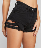Second Look Bar Strap Cutoff Shorts is a trendy pick to create 2023 festival outfits, festival dresses, outfits for concerts or raves, and complete your best party outfits!