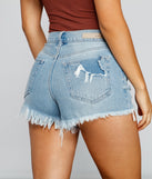Girl Next Door High Rise Destructed Cutoff Shorts provides a stylish start to creating your best summer outfits of the season with on-trend details for 2023!
