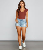Girl Next Door High Rise Destructed Cutoff Shorts provides a stylish start to creating your best summer outfits of the season with on-trend details for 2023!