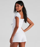 Stylish Intentions Cutout Denim Romper is a trendy pick to create 2023 festival outfits, festival dresses, outfits for concerts or raves, and complete your best party outfits!