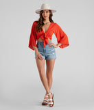 Meli Mid-Rise Cuff Denim Shorts By Windsor Denim provides a stylish start to creating your best summer outfits of the season with on-trend details for 2023!