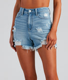 Remy High Rise Fray Denim Shorts By Windsor Denim is a trendy pick to create 2023 festival outfits, festival dresses, outfits for concerts or raves, and complete your best party outfits!