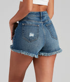 Remy High-Rise Frayed Denim Shorts By Windsor Denim provides a stylish start to creating your best summer outfits of the season with on-trend details for 2023!