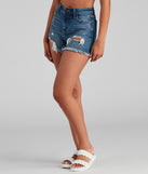 Remy High-Rise Frayed Denim Shorts By Windsor Denim is a trendy pick to create 2023 festival outfits, festival dresses, outfits for concerts or raves, and complete your best party outfits!