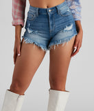 Slay The Trend High Rise Denim Shorts provides a stylish start to creating your best summer outfits of the season with on-trend details for 2023!