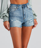 Denim Cutie High Rise Mom Shorts is a trendy pick to create 2023 festival outfits, festival dresses, outfits for concerts or raves, and complete your best party outfits!