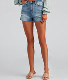 Denim Cutie High Rise Mom Shorts provides a stylish start to creating your best summer outfits of the season with on-trend details for 2023!