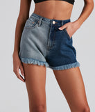Major Chic Frayed Denim Shorts is a trendy pick to create 2023 festival outfits, festival dresses, outfits for concerts or raves, and complete your best party outfits!