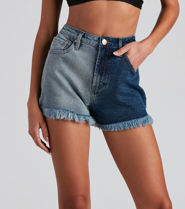 Major Chic Frayed Denim Shorts is a trendy pick to create 2023 festival outfits, festival dresses, outfits for concerts or raves, and complete your best party outfits!
