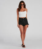 Trendy Distressed Cut-Off Denim Shorts provides a stylish start to creating your best summer outfits of the season with on-trend details for 2023!