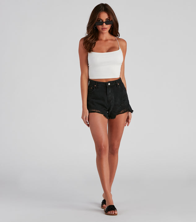 Trendy Distressed Cut-Off Denim Shorts | Windsor