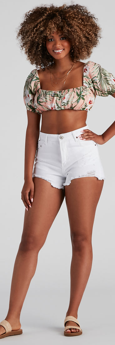Edgy Fab High Waist Denim Shorts provides a stylish start to creating your best summer outfits of the season with on-trend details for 2023!