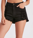 Remy High-Rise Distressed Shorts By Windsor Denim is a fire pick to create 2023 festival outfits, concert dresses, outfits for raves, or to complete your best party outfits or clubwear!