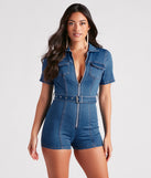 Style In Check Utility Denim Romper is a fire pick to create 2023 festival outfits, concert dresses, outfits for raves, or to complete your best party outfits or clubwear!