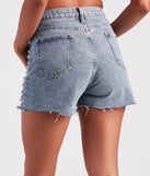 Gem Of The Sea Faux Pearl Denim Shorts provides a stylish start to creating your best summer outfits of the season with on-trend details for 2023!
