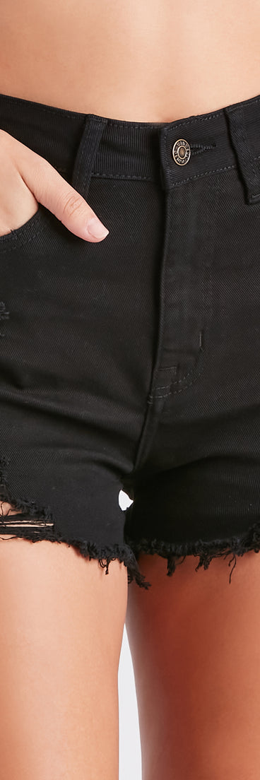 Remy High Rise Frayed Shorts By Windsor Denim provides a stylish start to creating your best summer outfits of the season with on-trend details for 2023!
