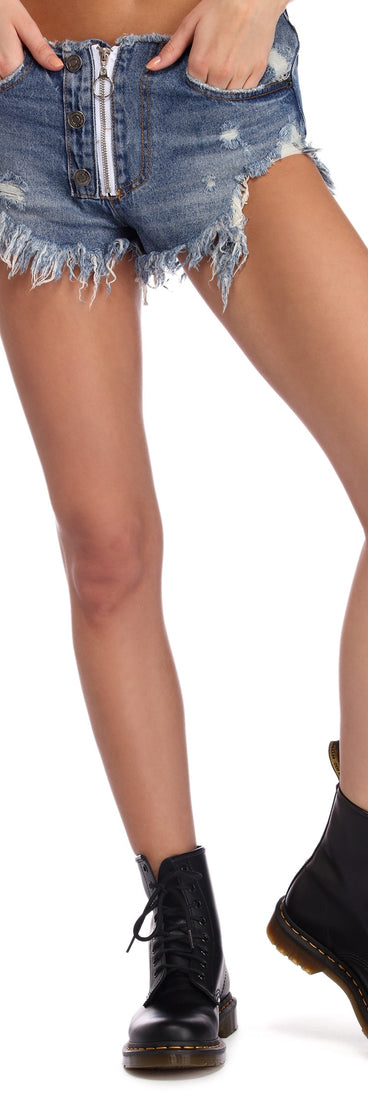 Fray My Way Jean Shorts for 2022 festival outfits, festival dress, outfits for raves, concert outfits, and/or club outfits