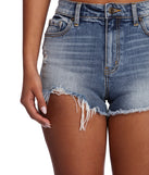 Frayed And Fierce High Waist Shorts for 2022 festival outfits, festival dress, outfits for raves, concert outfits, and/or club outfits