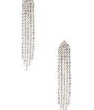 Rhinestone Fringe Earrings for 2022 festival outfits, festival dress, outfits for raves, concert outfits, and/or club outfits