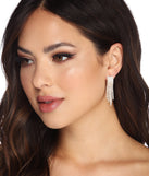 Rhinestone Fringe Earrings is the perfect Homecoming look pick with on-trend details to make the 2023 HOCO dance your most memorable event yet!