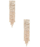 Rhinestone Fringe Earrings