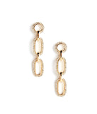 Rhinestone Chain Link Earrings