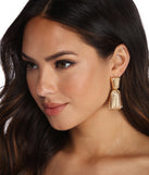 Textured Chevron Statement Earrings for 2022 festival outfits, festival dress, outfits for raves, concert outfits, and/or club outfits