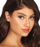 2 Pack Faux Piercing Earrings for 2022 festival outfits, festival dress, outfits for raves, concert outfits, and/or club outfits