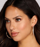 Rhinestone Encrusted Hoops