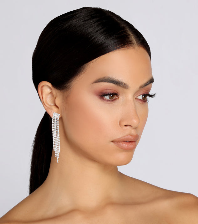 Chasin' Waterfalls Cubic Zirconia Earrings is the perfect Homecoming look pick with on-trend details to make the 2023 HOCO dance your most memorable event yet!