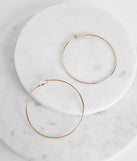 Extra Large Sleek Hoops is a trendy pick to create 2023 festival outfits, festival dresses, outfits for concerts or raves, and complete your best party outfits!