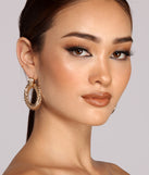 Perfect Circle Twisted Gold Earrings is the perfect Homecoming look pick with on-trend details to make the 2023 HOCO dance your most memorable event yet!