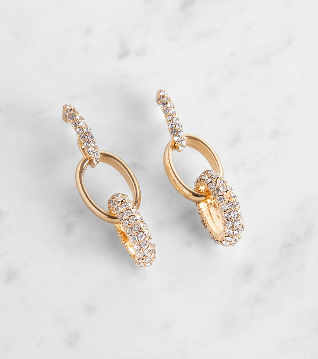 Link Rhinestone Earrings is the perfect Homecoming look pick with on-trend details to make the 2023 HOCO dance your most memorable event yet!
