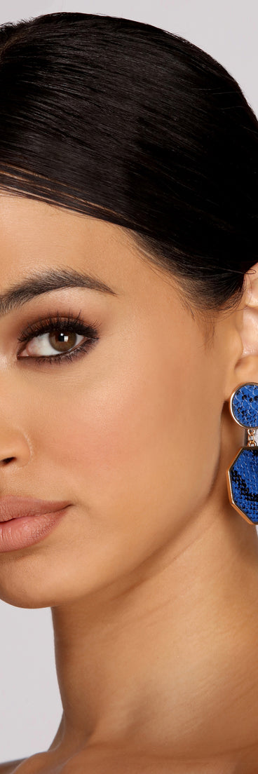 Drop Octagon Earrings for 2022 festival outfits, festival dress, outfits for raves, concert outfits, and/or club outfits