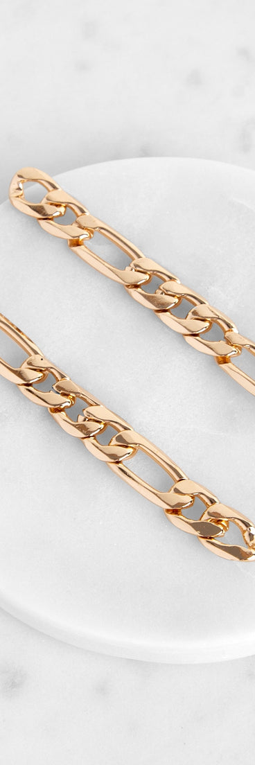 Figaro Chain Link Earrings