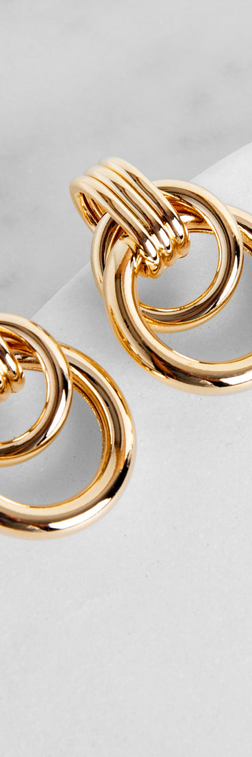 Mini Double O-Ring Earrings