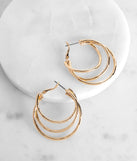 Triple Mini Hoops