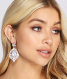 Cubic Zirconia Cluster Duster Earrings is the perfect Homecoming look pick with on-trend details to make the 2023 HOCO dance your most memorable event yet!