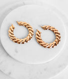 Twisted Over You Hoop Earrings for 2022 festival outfits, festival dress, outfits for raves, concert outfits, and/or club outfits