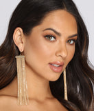 Bling Bling Waterfall Drop Earrings for 2022 festival outfits, festival dress, outfits for raves, concert outfits, and/or club outfits