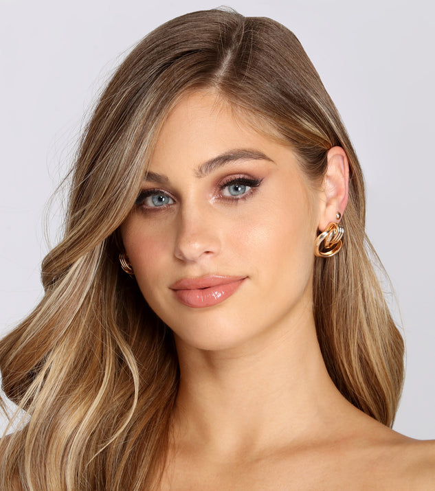 Twisted Knot Earring Set
