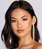 Glam Rhinestone Duster Earrings is the perfect Homecoming look pick with on-trend details to make the 2023 HOCO dance your most memorable event yet!