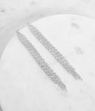 Glam Rhinestone Duster Earrings