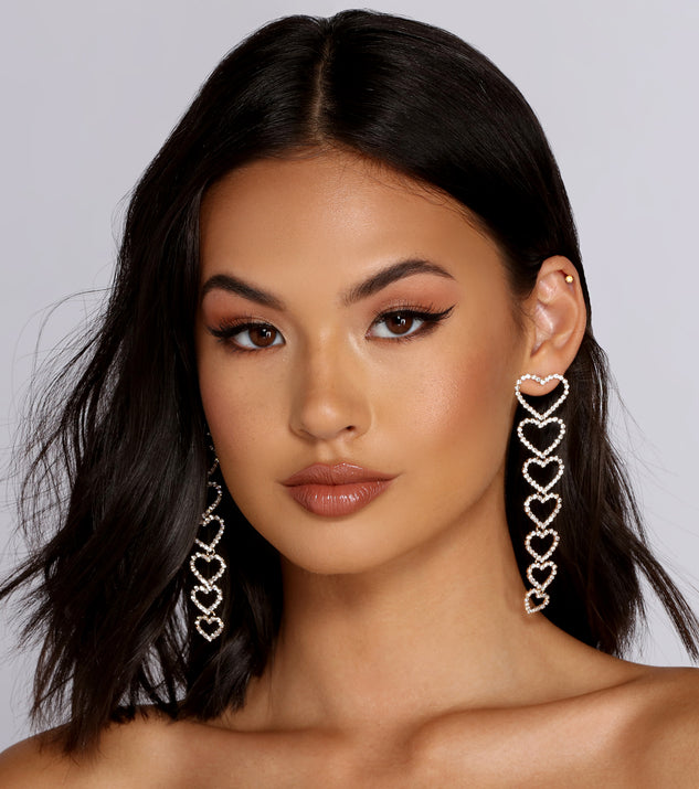 With Adorably Chic Heart Duster Earrings as your homecoming jewelry or accessories, your 2023 Homecoming dress look will be fire!