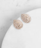 Rain Or Shine Rhinestone Stud Earrings